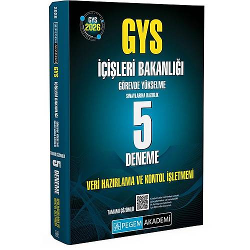 Pegem Akademi 2026 GYS ��i�leri Bakanl��� 5 Deneme-Veri Haz�rlama ve Kontrol ��letmeni