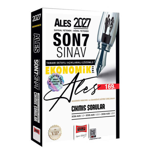 Yarg� Yay�nlar� 2027 ALES Say�sal-S�zel Yetenek Son 7 S�nav ��km�� Sorular 2 A�ustos S�nav Sorular� Dahil (Ekonomik Seri)
