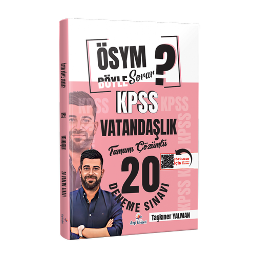 Dizgi Kitap �SYM B�yle Sorar 2026 KPSS Vatanda�l�k Tamam� PDF ��z�ml� 20 Deneme S�nav� Ta�k�ner Yalman