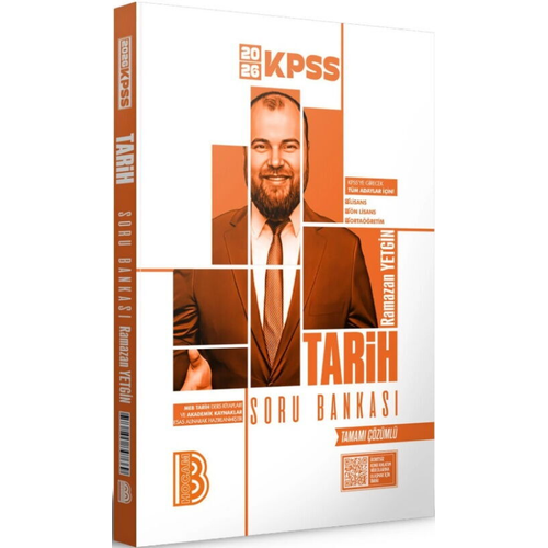 Benim Hocam Yay�nlar� 2026 KPSS Tarih Tamam� ��z�ml� Soru Bankas� Ramazan Yetgin