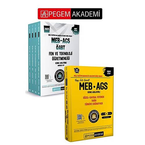 PEGEM AKADEM 2025 KPSS ABT Fen Bilimleri Konu Anlatml + 2025 MEB - AGS Konu Anlatml Szel Saysal Yetenek Tarih Trkiye Corafyas Seti (5.Kitap)