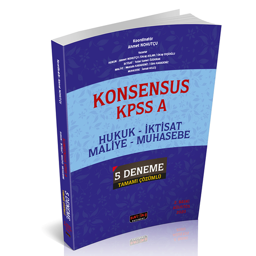 KONSENSUS KPSS A Grubu 5 Deneme Sava Yaynlar 2020