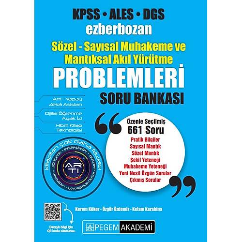 Pegem Akademi KPSS ALES DGS Ezberbozan Szel-Saysal Muhakeme ve Mantksal Akl Yrtme Problemleri Soru Bankas