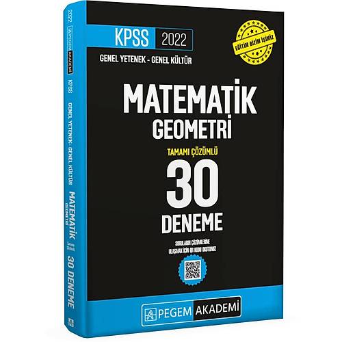 2022 Genel Kültür Genel Yetenek Matematik- Geometri 30 Deneme