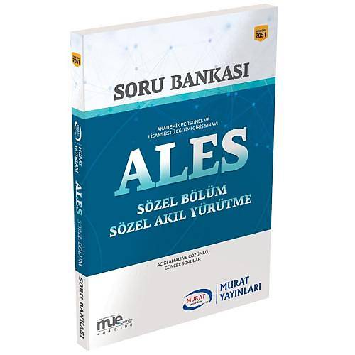 SÜPER FİYAT ALES Sözel Bölüm Sözel Akıl Yürütme Soru Bankası Murat Yayınları 2018