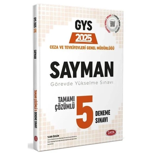 Data 2025 GYS Ceza ve Tevkifevleri Sayman 5 Deneme ��z�ml� G�revde Y�kselme Data Yay�nlar�