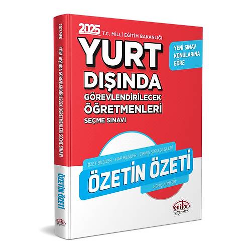2025 MEB Yurt Dnda Grevlendirilecek retmenleri Seme Snav zetin zeti