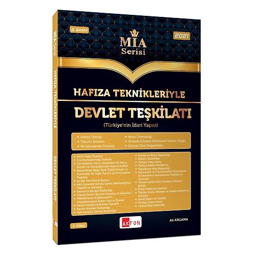 Mia Serisi Hafıza Teknikleriyle Devlet Teşkilatı ( Türkiyenin İdari Yapısı ) Ali Argama Mart 2021