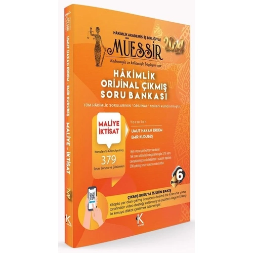 Kuram 2024 Hakimlik Maliye, �ktisat M�ESS�R Orijinal ��km�� Soru Bankas� ��z�ml� - Umut Hakan Erdem, Emir Kudube� Kuram Kitap