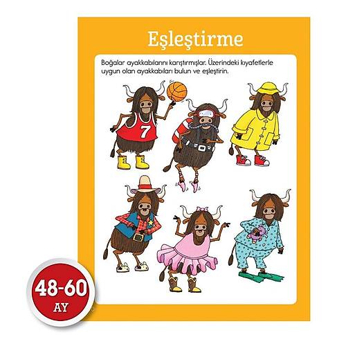 Yeni M�fredat Okul �ncesi Mucit Beyinler E�itim Seti 48-60 Ay Dikkat At�lyesi Yay�nlar�