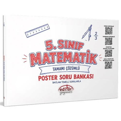 Edit�r 5. S�n�f Matematik Poster Soru Bankas� ��z�ml� Edit�r Yay�nlar�