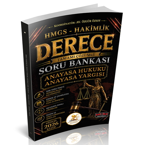 Sava� Yay�nlar� 2026 HUKAL HMGS-Hakimlik Derece Anayasa Hukuku Anayasa Yarg�s� Soru Bankas� �zg�r �zsoy