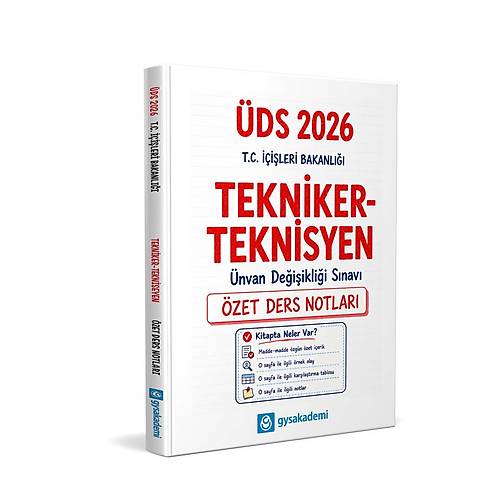 Data Yay�nlar� T.C. ��i�leri Bakanl��� Tekniker - Teknisyen �DS �zet Ders Notlar�