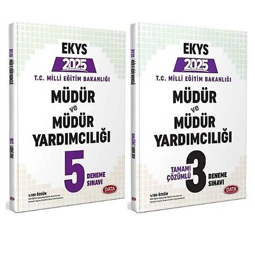 Data 2025 MEB EKYS M�d�r ve Yard�mc�l��� 5+3 Deneme 2 li Set Data Yay�nlar�