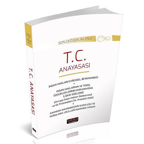 T.C. Anayasas Son Deiikliklerle - Sava Yaynlar Ekim 2025