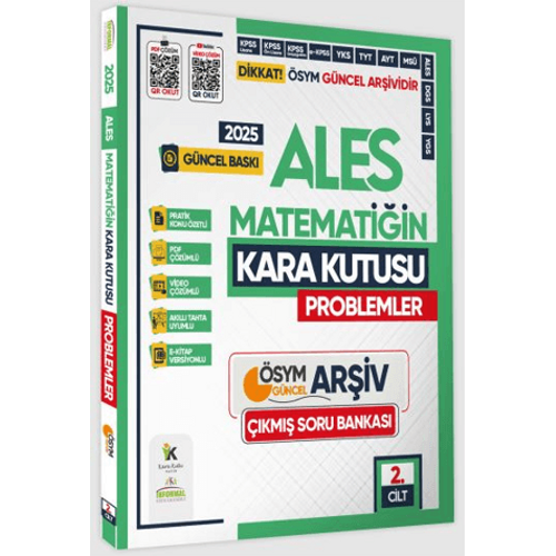 �nformal Yay�nlar� 2025 ALES Matemati�in Kara Kutusu 2. Cilt Problemler ��km�� Sorular Soru Bankas�