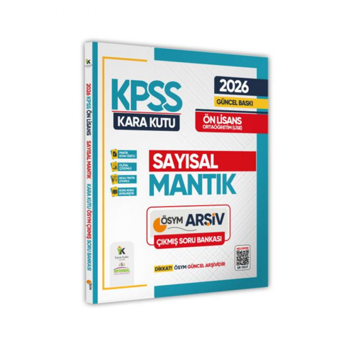 2026 KPSS �nlisans/Orta��retim SAYISAL MANTIK Kara Kutu �SYM ��km�� Soru Bankas� Konu �zetli ��z�ml� �nformal Yay�nlar�