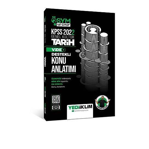 Yediiklim Yaynlar 2022 KPSS Genel Kltr SYM Ne Sorar Tarih Video Destekli Konu Anlatm