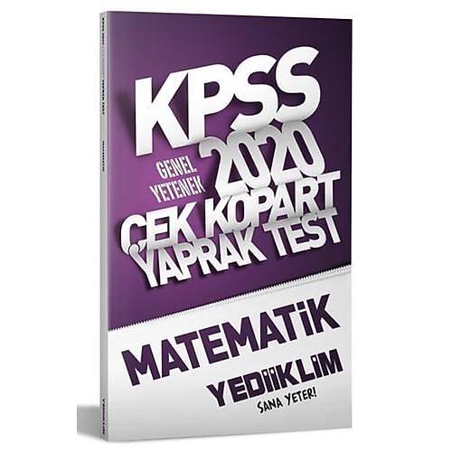 KPSS Matematik ek Kopart Yaprak Test Yediiklim Yaynlar 2020