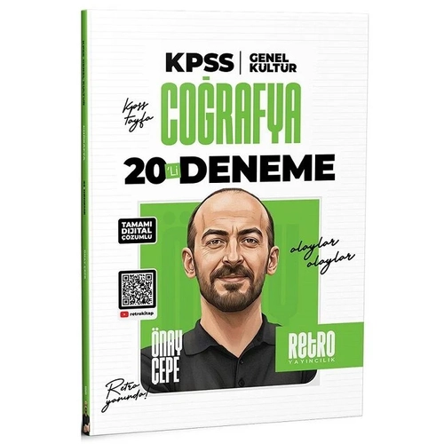 Retro 2026 KPSS Co�rafya 20 Deneme ��z�ml� - �nay �epe Retro Yay�nc�l�k