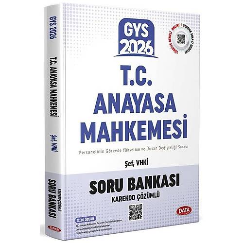 Data 2026 GYS TC Anayasa Mahkemesi �ef, VHK� Soru Bankas� ��z�ml� G�revde Y�kselme Data Yay�nlar�