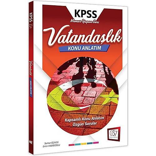 2018 KPSS Vatandaşlık Konu Anlatımlı 657 Yayınları