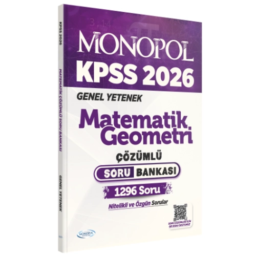 Monopol 2026 KPSS Matematik Geometri Soru Bankas� ��z�ml� Monopol Yay�nlar�
