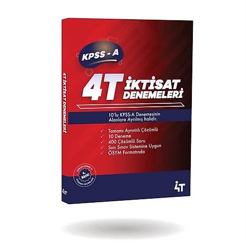 4T Yay�nlar� KPSS A Grubu �ktisat 10 Deneme ��z�ml� 6. Bask�