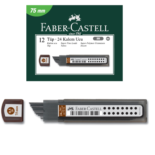 Faber Castell Super Fine Min 2B 0.5 75 mm ADEL.5090127575