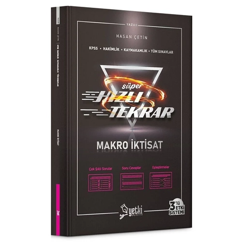 Yetki KPSS A Grubu Makro �ktisat S�per H�zl� Tekrar - Hasan �etin Yetki Yay�nc�l�k