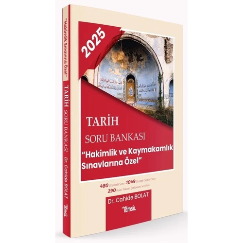 Temsil 2025 Hakimlik Kaymakaml�k Tarih Soru Bankas� - Cahide Bolat Temsil Yay�nlar�