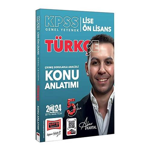 Yarg Yaynlar 2024 KPSS Lise n Lisans 5Yz Ekibi Trke km Sorularla Desteklenmi Analizli Konu Anlatm (Aker Kartal)