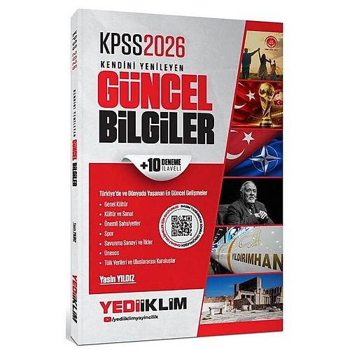 Yediiklim 2026 KPSS Kendini Yenileyen G�ncel Bilgiler (10 Deneme �laveli) - Yasin Y�ld�z
