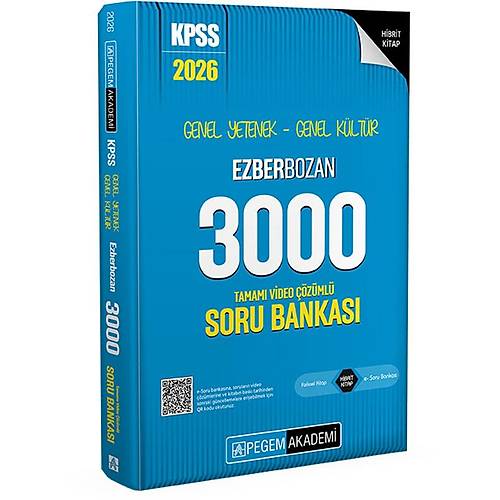 2026 KPSS Genel Yetenek Genel K�lt�r Ezberbozan 3000 Tamam� Video ��z�ml� Soru Bankas�