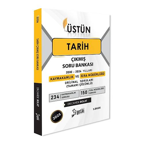 �st�n Tarih Kaymakaml�k �cra M�d�rl��� ��km�� Soru Bankas� Yetki Yay�nlar�