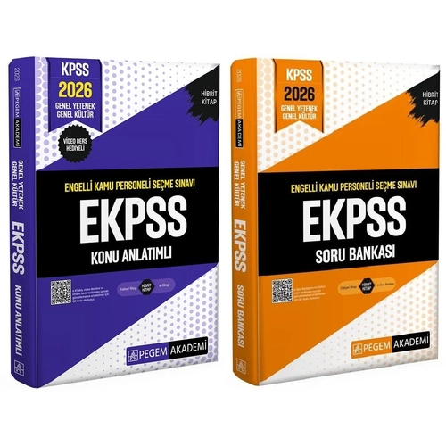 Pegem 2026 EKPSS Konu + Soru Bankas 2 li Set Pegem Akademi Yaynlar