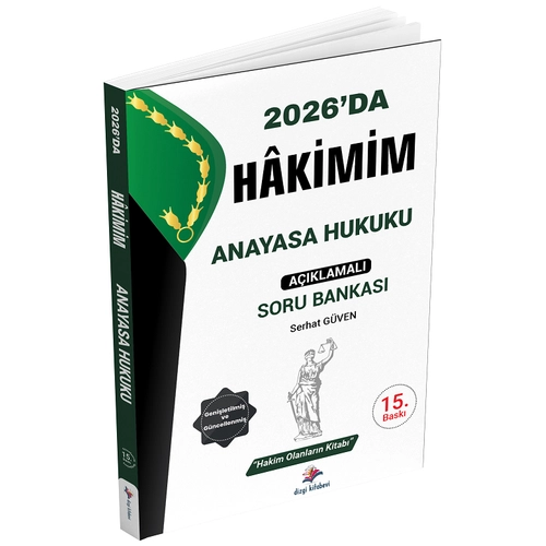 Dizgi Kitap 2026 Hakimlik Hakimim Anayasa Hukuku Soru Bankas - Serhat Gven Dizgi Kitap
