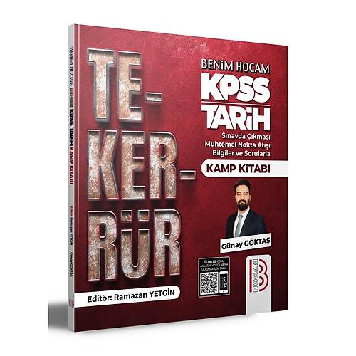 2024 KPSS Tarih Tekerrr Kamp Kitab Benim Hocam Yaynlar