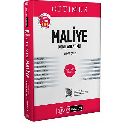 Pegem 2026 KPSS A Grubu Optimus Maliye Konu Anlat�m�
