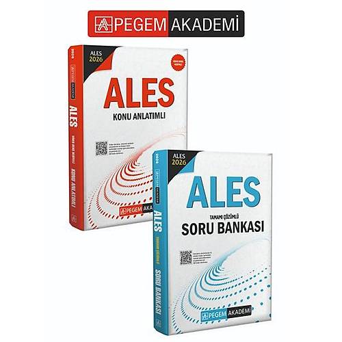 PEGEM AKADEM� 2026 ALES Konu Anlat�ml� + 2026 ALES Tamam� ��z�ml� Soru Bankas� Seti (2.Kitap)