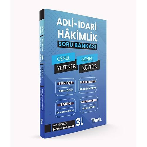 Temsil Adli �dari Hakimlik Genel Yetenek Genel K�lt�r Soru Bankas� Temsil Kitap Yay�nlar�