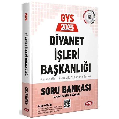 Data 2025 GYS D�B Diyanet ��leri Ba�kanl��� Soru bankas� ��z�ml� G�revde Y�kselme Data Yay�nlar�