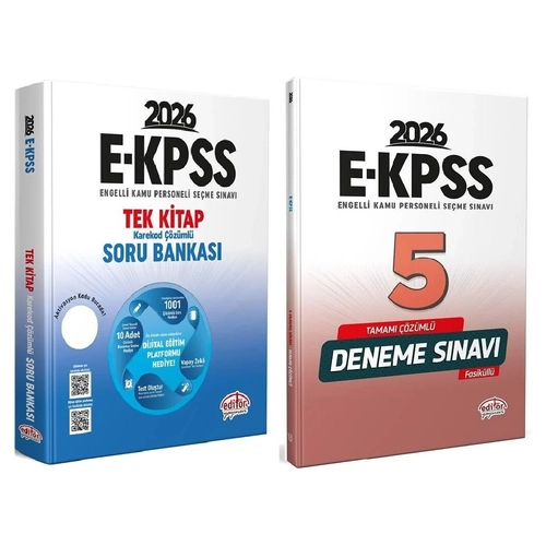 Edit�r 2026 EKPSS Soru Bankas� + 5 Deneme 2 li Set Edit�r Yay�nlar�