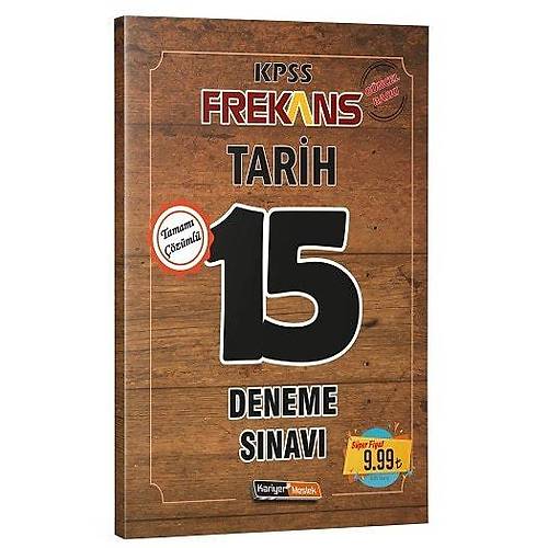 Kariyer Meslek 2020 KPSS Frekans Tarih 15 Deneme zml Kariyer Meslek Yaynlar