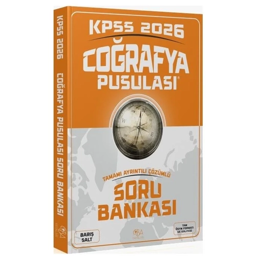 CBA Yay�nlar� 2026 KPSS Co�rafya Pusulas� Soru Bankas� ��z�ml� - Bar�� Salt CBA Yay�nlar�