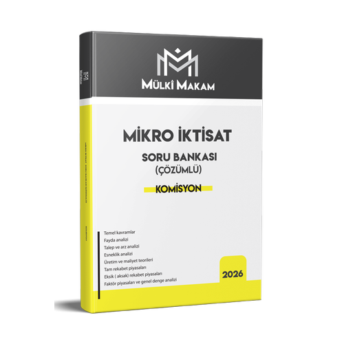 Stat� Akademi M�lki Makam Mikro �ktisat ��z�ml� Soru Bankas�