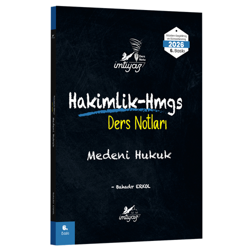 �MT�YAZ Medeni Hukuk Ders Notlar� Bahad�r Erkol
