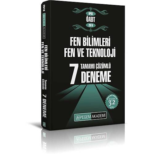 Pegem 2019 ÖABT Fen Bilimleri Fen ve Teknoloji 7 Deneme Çözümlü Pegem Akademi Yayınları