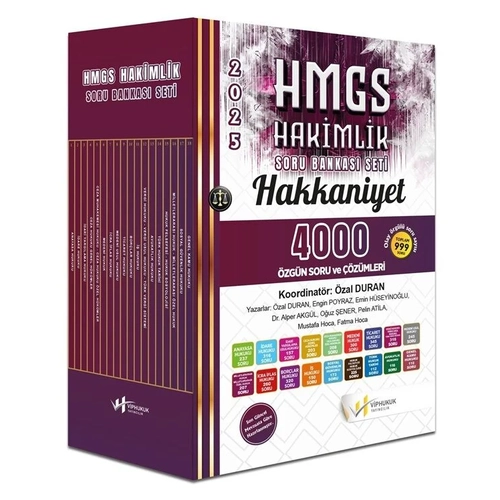 VP Hukuk 2025 HAKKANYET HMGS Hakimlik Soru Bankas Seti zml VP Hukuk Yaynclk
