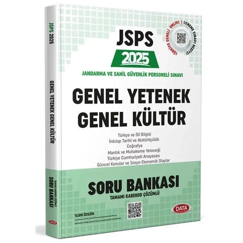 Data 2025 JSPS Genel Yetenek Genel K�lt�r Soru Bankas� ��z�ml� Data Yay�nlar�